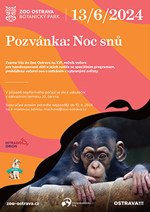 Pozvnka na akci Noc sn 2024 v Zoo Ostrava