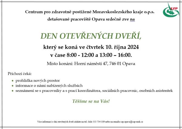 Den otevřených dveří v&nbsp;Opavě