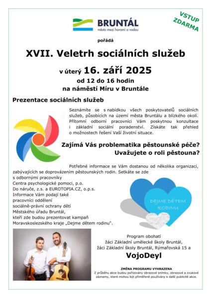 Veletrh sociálních služeb v&nbsp;Bruntále