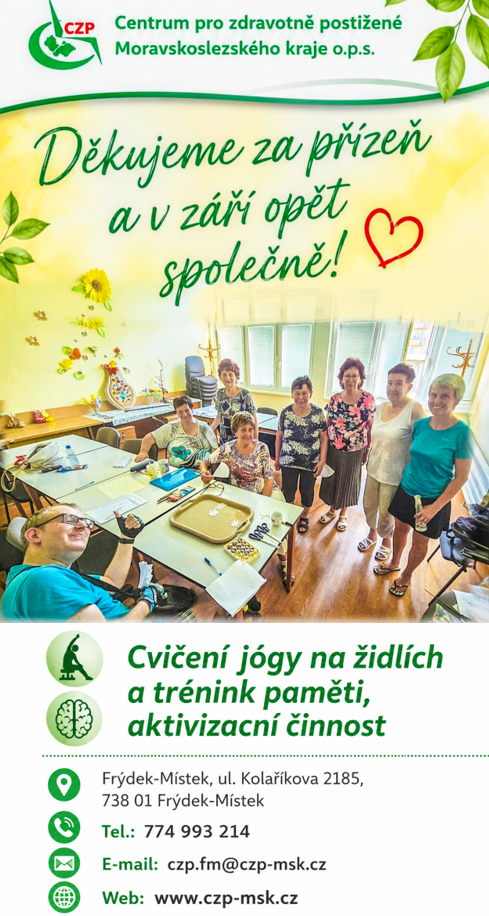 Cvičení jógy na židlích a&nbsp;trénink paměti: Děkujeme za společně strávený čas a&nbsp;přejeme pěkné léto! 