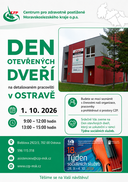Pozvánka: Den otevřených dveří na pracovišti v Ostravě