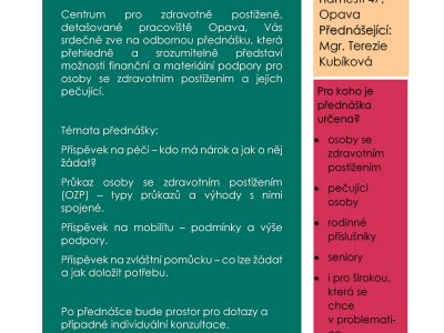 Příspěvky pro osoby se zdravotním postižením