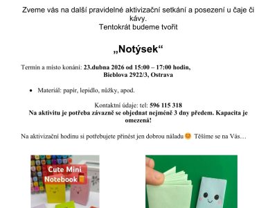 Klub Čaj o&nbsp;páté zve na dubnové tvoření