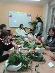 Sociálně-aktivizační činnosti - Čaj o páté - výroba adventních věnců