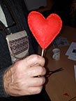 Čaj o páté v Ostravě - Výroba srdíček na Valentýna